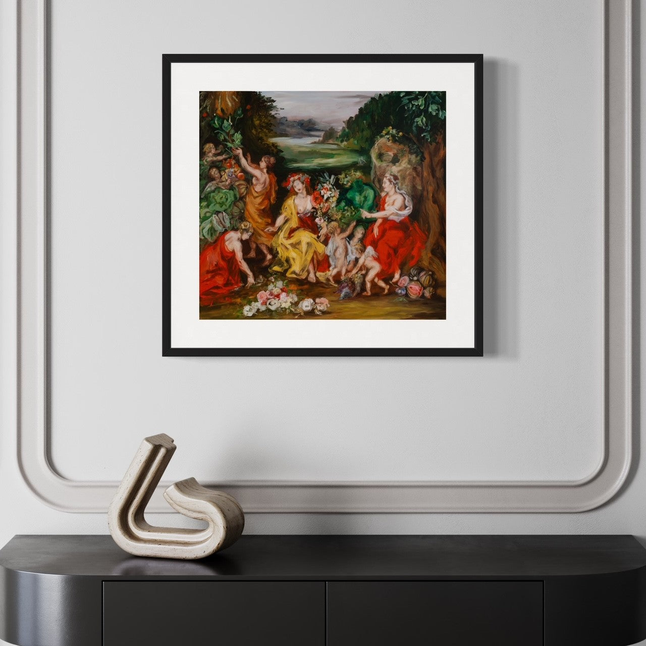 Her Fertility Turned Him Green, after Bruegal, Limited Edition Print by Anita DeSoto