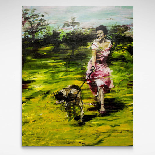 The Grass Was Golden, Limited Edition Print in golden saturated colours by Anita DeSoto