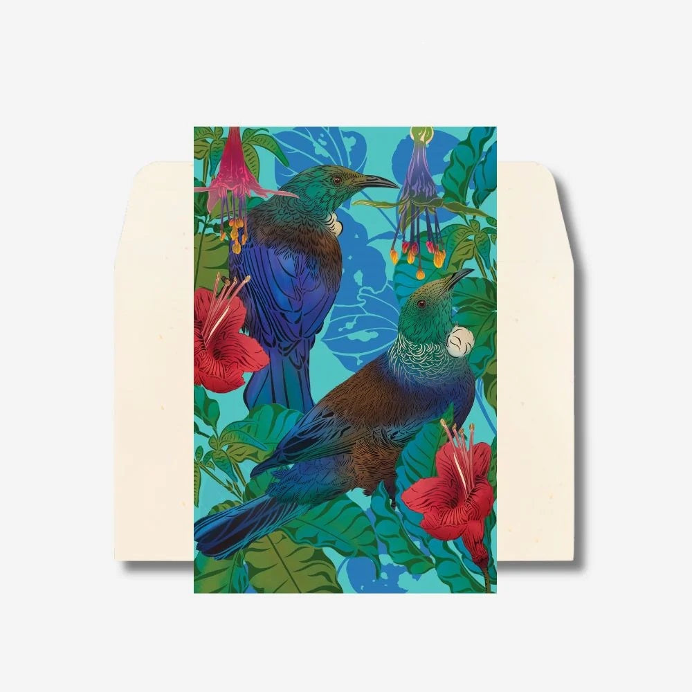 Tūī & Pūriri, Note Card