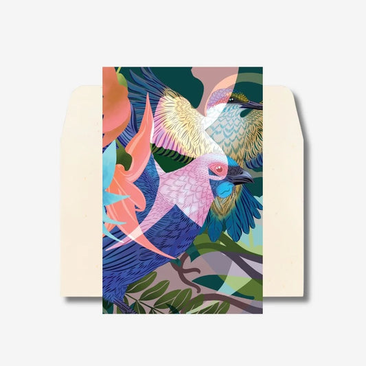 Kōtare & Kōkako note card by FLOX
