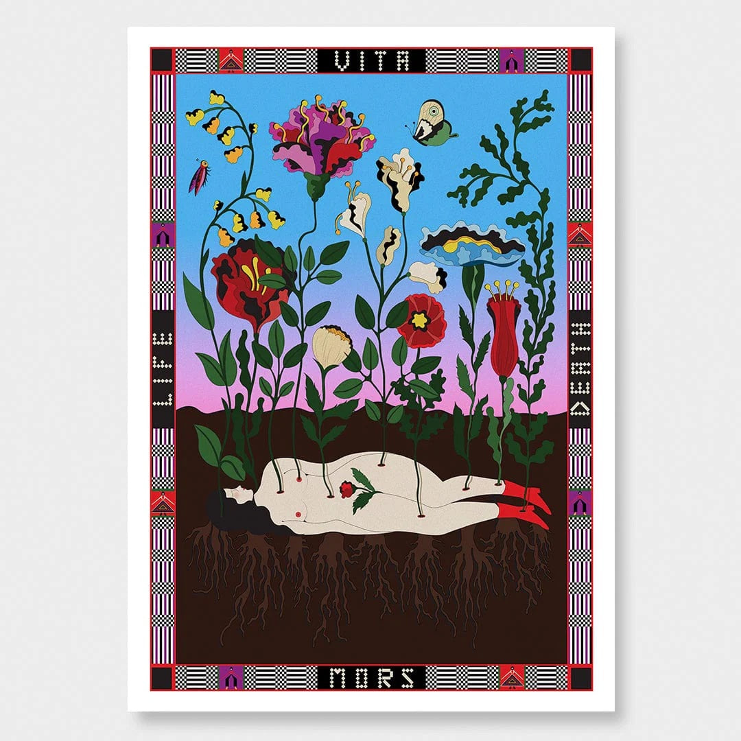 A stunning illustration depicting life and death
