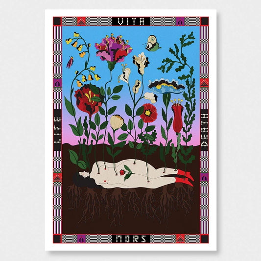 A stunning illustration depicting life and death