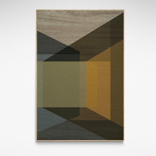 Incado 'Dark Room' print – a moody, textured artwork with rich dark tones, creating depth and sophistication for modern interiors.