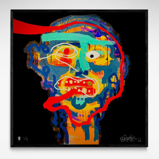 Bright abstract portrait