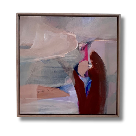 Framed "Under the Sound", is an Original Abstract Painting by Helen Dean