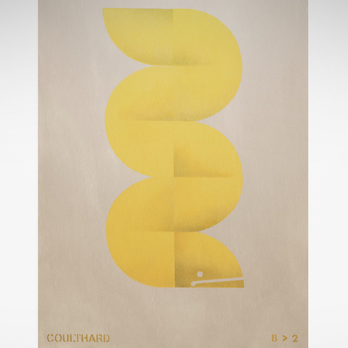 Yellow eel print.