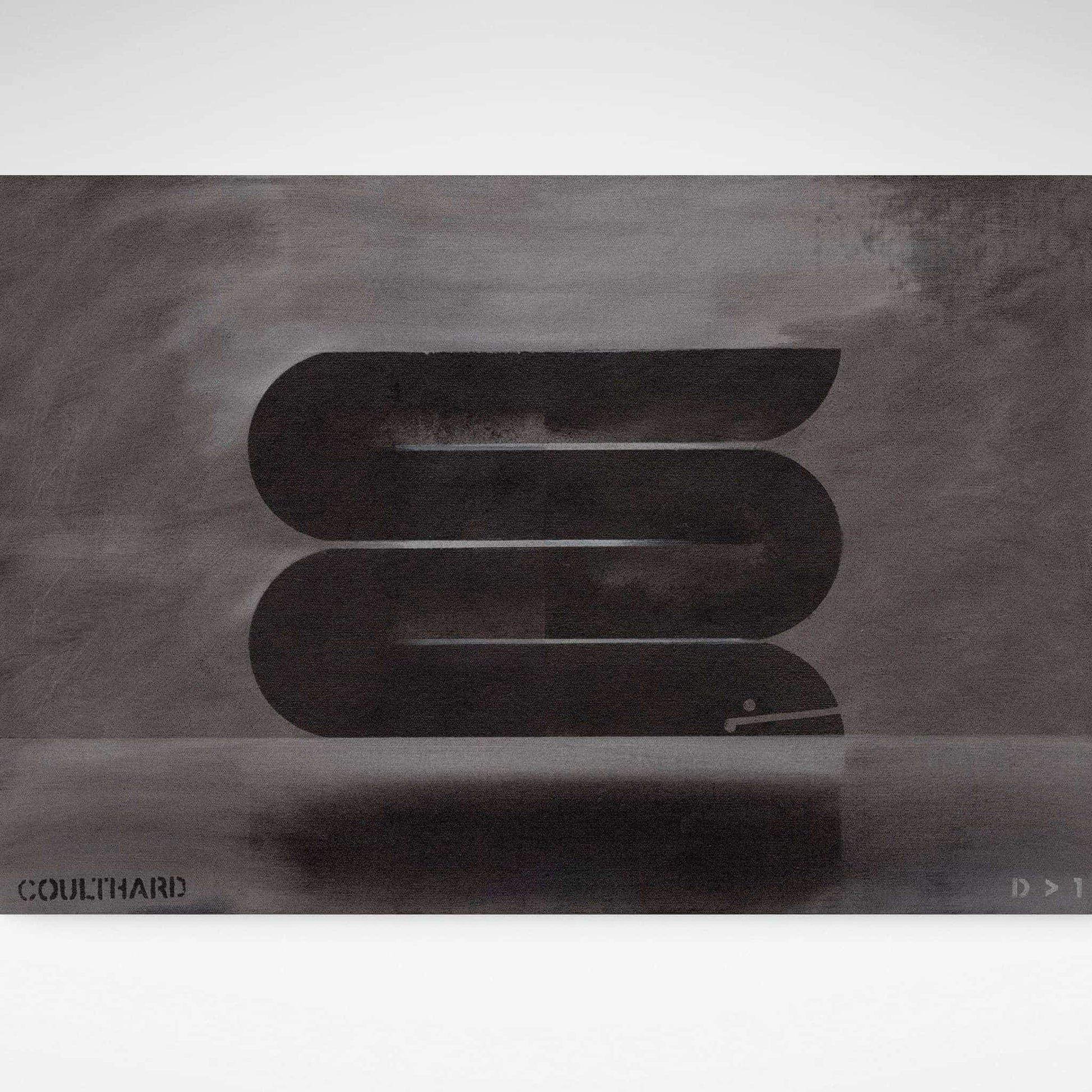 Close up of black and white monochrome print of eel.