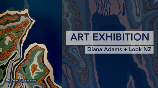 Banner for Diana Adams' Art Exhibition Blog