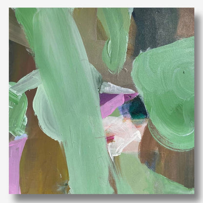 Falling Into Place, Abstract Original Painting by Helen Dean