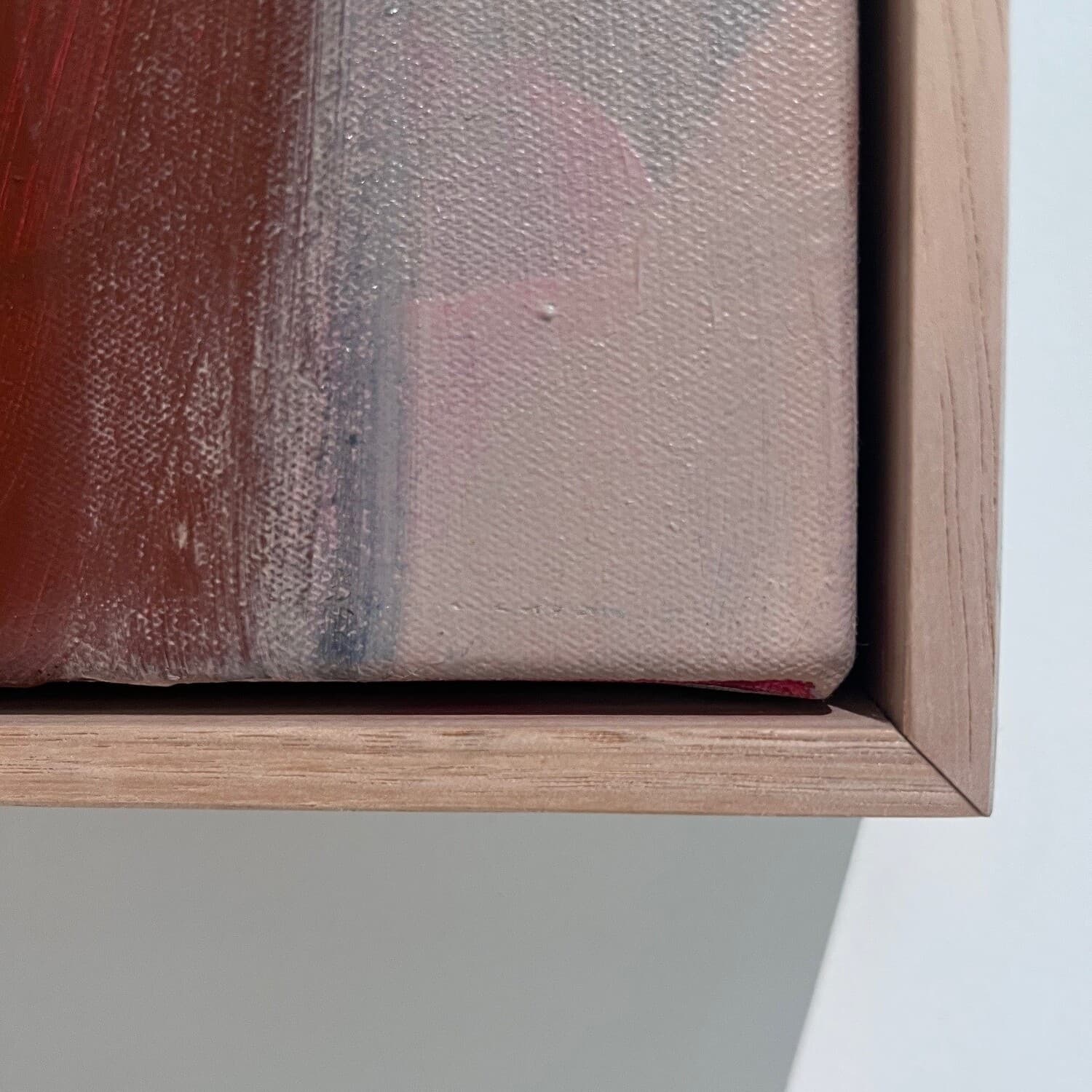 Frame detail of "Under the Sound", an Original Abstract Painting by Helen Dean