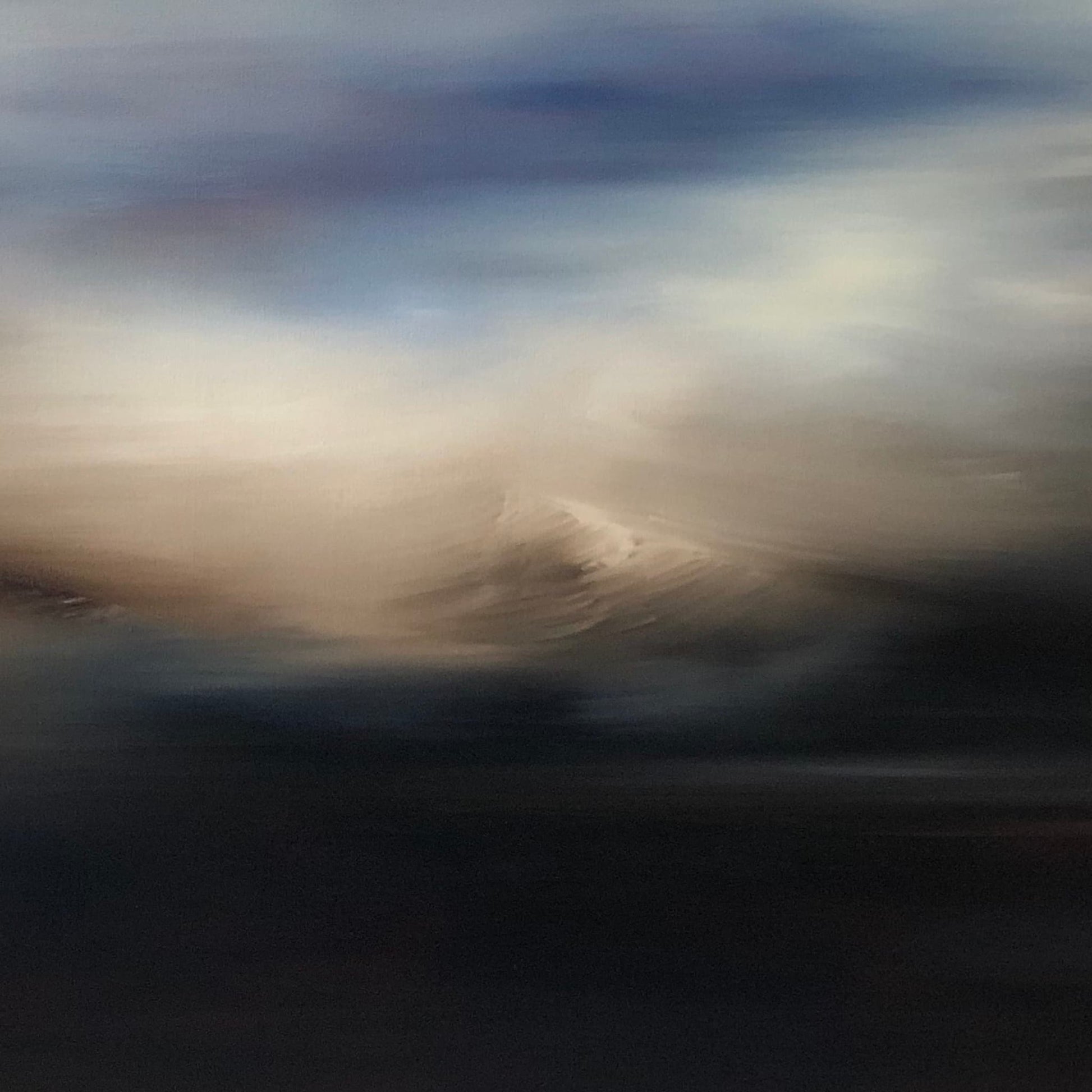 Closeup of Mount Ruapehu through clouds
