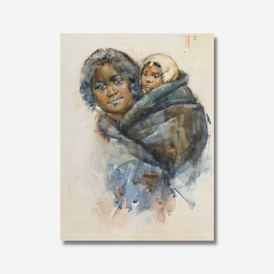 Frances Hodgkins Māori Woman and Child reproduction art print