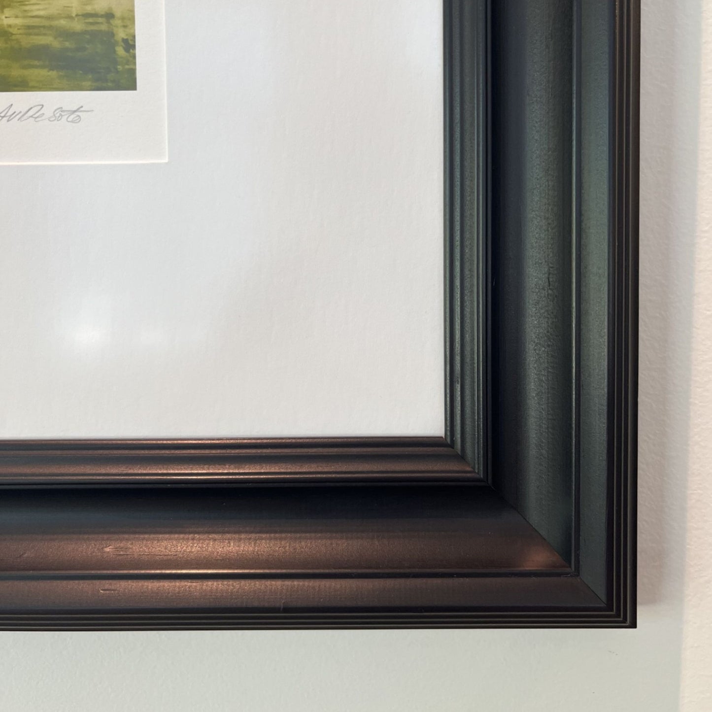 Detail of a Framed limited edition 2018 print "Suffragettes" by Anita DeSoto.