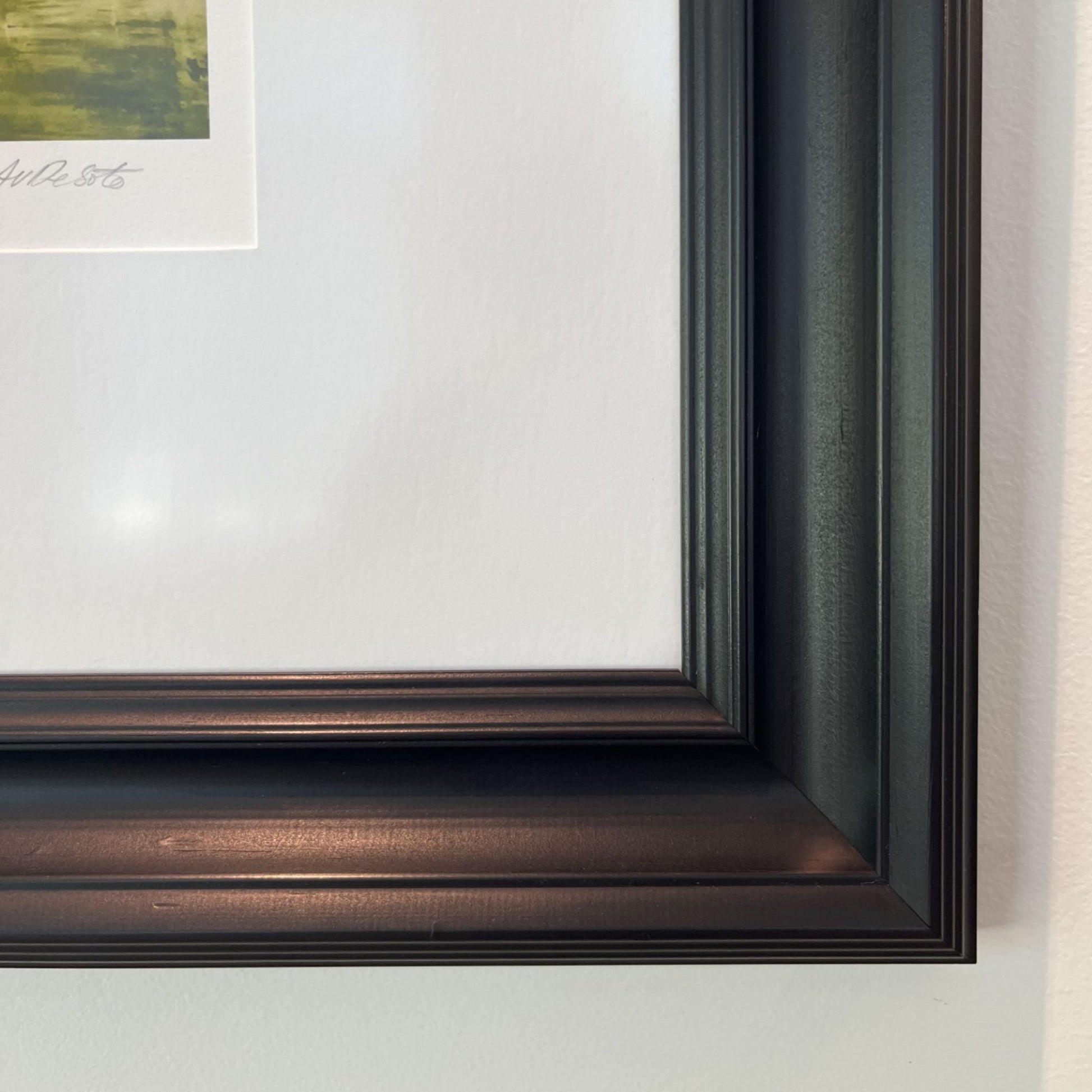 Detail of a Framed limited edition 2018 print "Suffragettes" by Anita DeSoto.