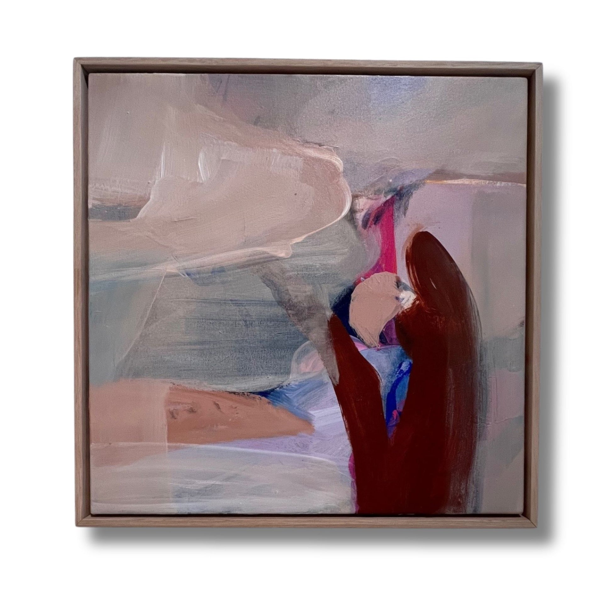 Framed "Under the Sound", is an Original Abstract Painting by Helen Dean