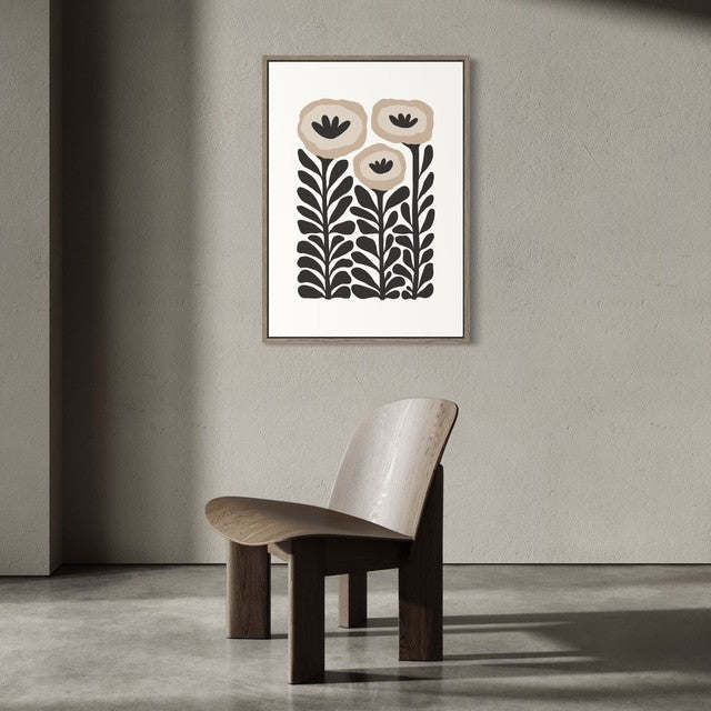 Black and White Poppy, Print