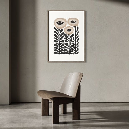 Black and White Poppy, Print