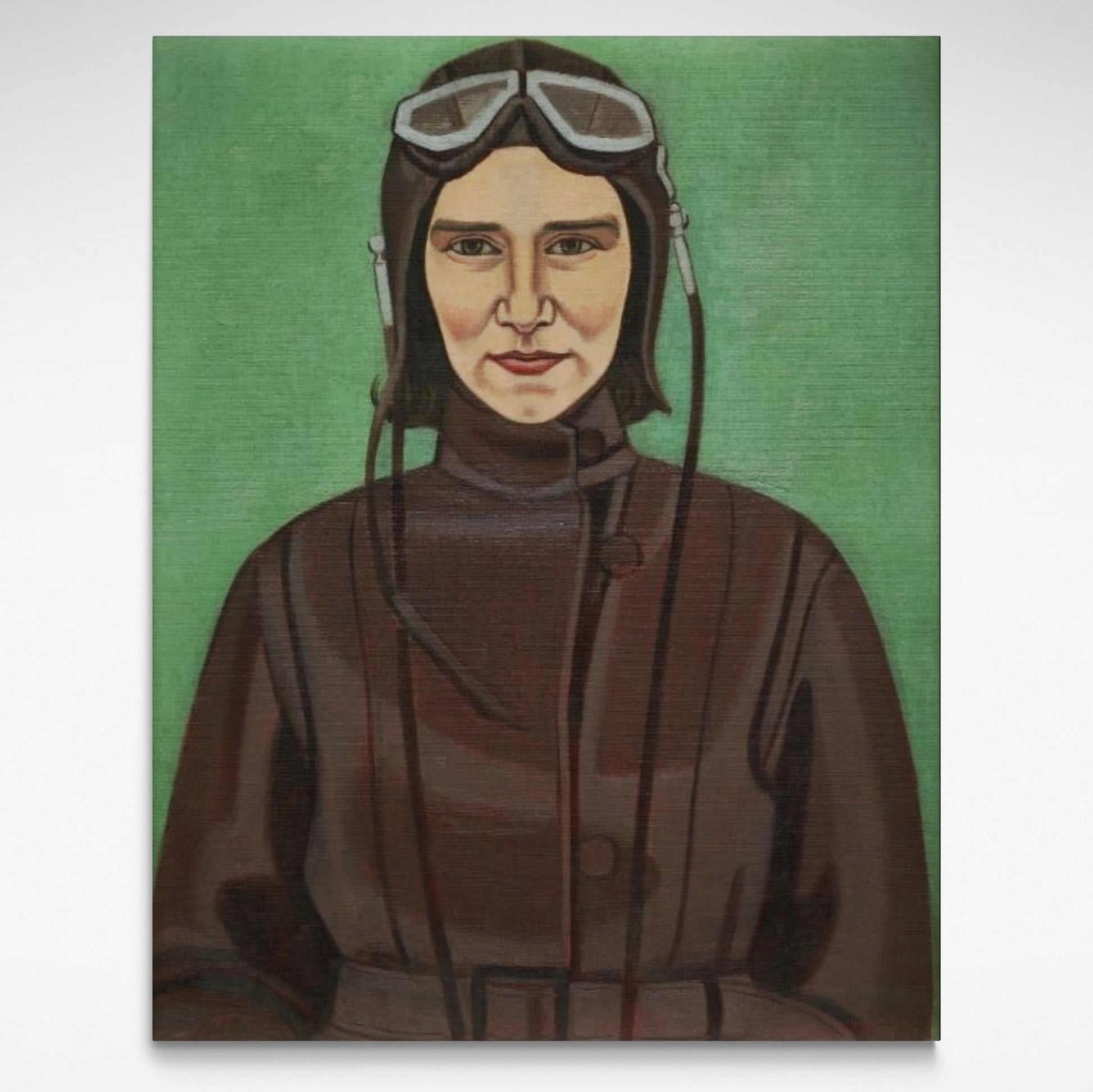 Portrait of an 1930s aviatrix