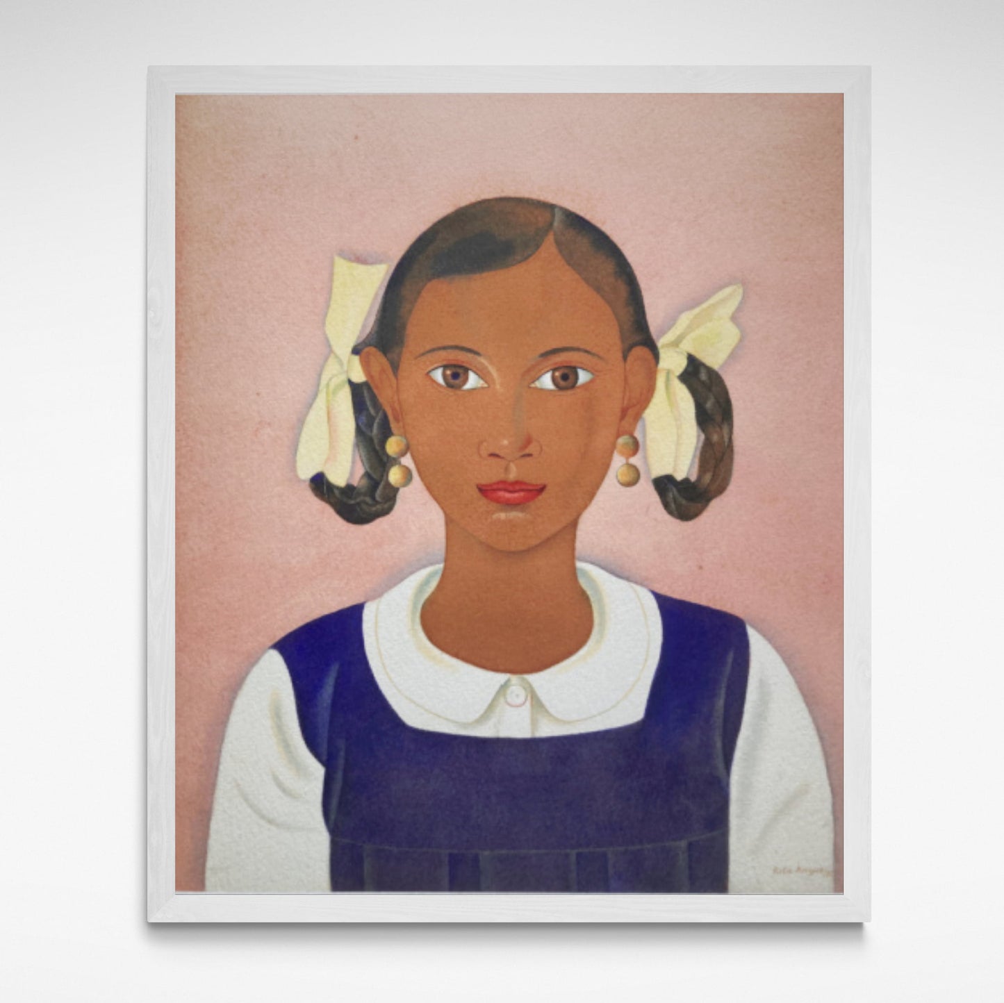 Portrait of a school girl by Rital Angus